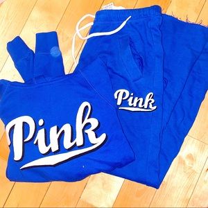 VS PINK MATCHING SWEATSHIRT SWEATPANTS SIZE XS